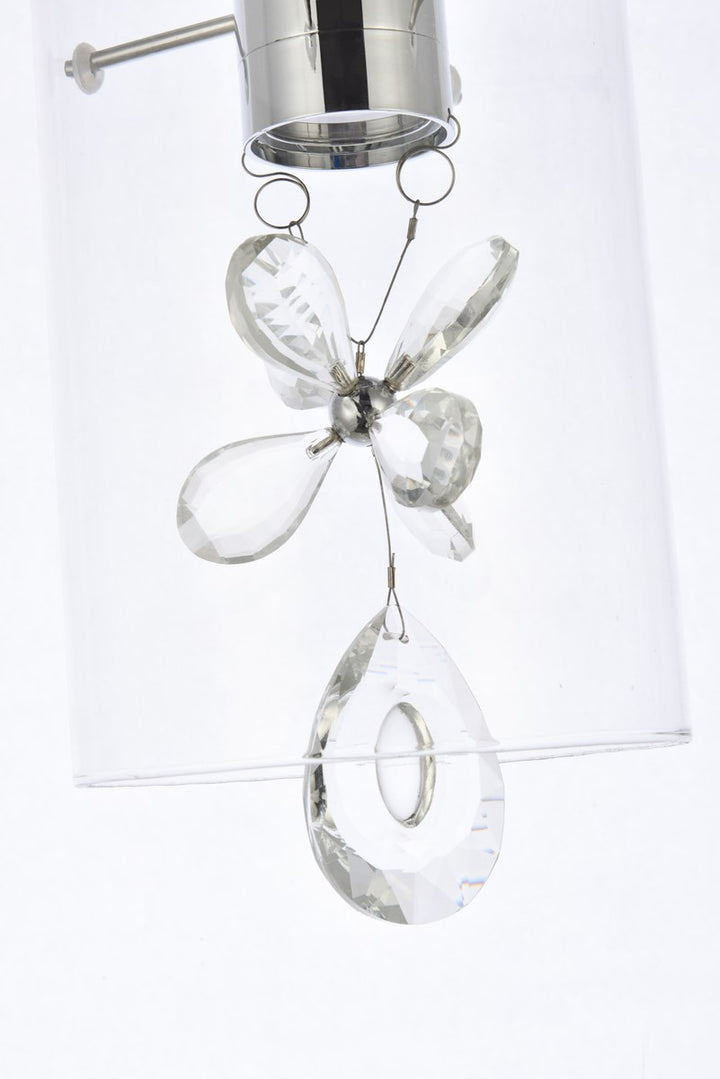 1 Light Chrome Pendant