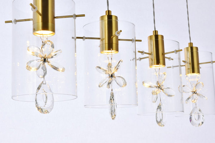 5 Lights Gold Pendant