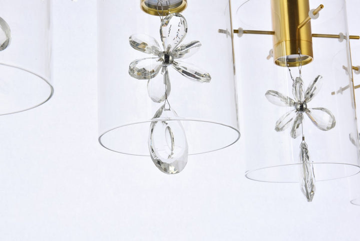 5 Lights Gold Pendant