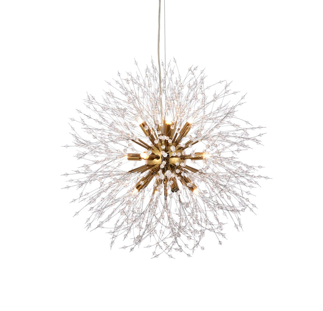 12 Lights Gold Pendant