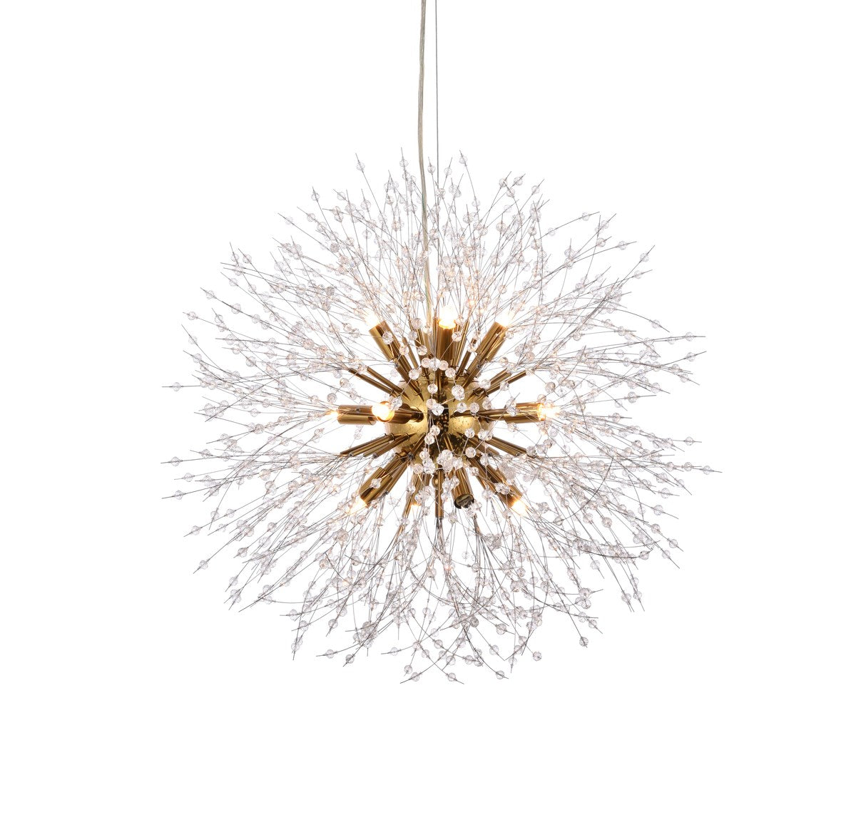 12 Lights Gold Pendant
