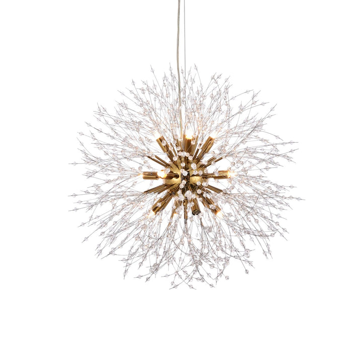 12 Lights Gold Pendant