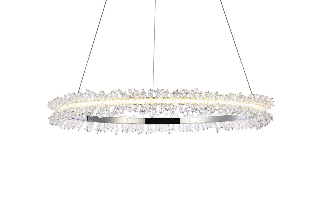 Led 26 Inch Chrome Pendant