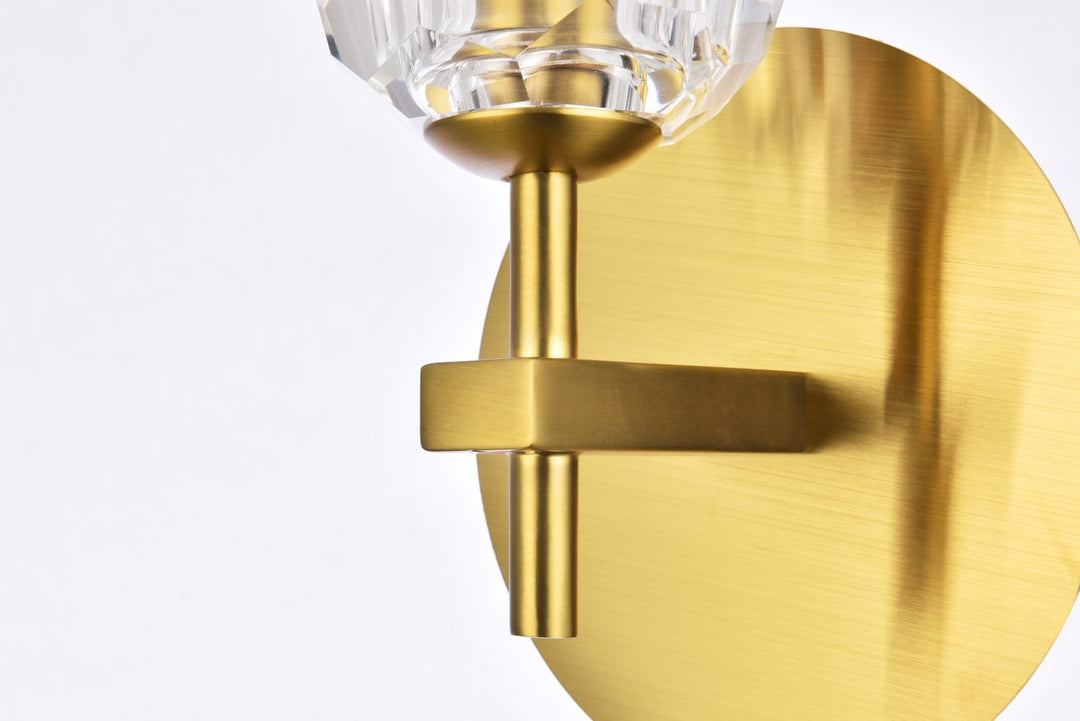 1 Light Gold Wall Sconce