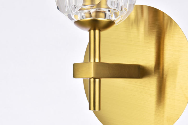 1 Light Gold Wall Sconce