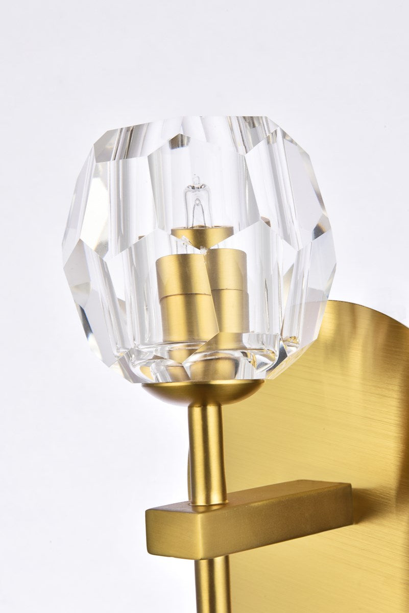 1 Light Gold Wall Sconce