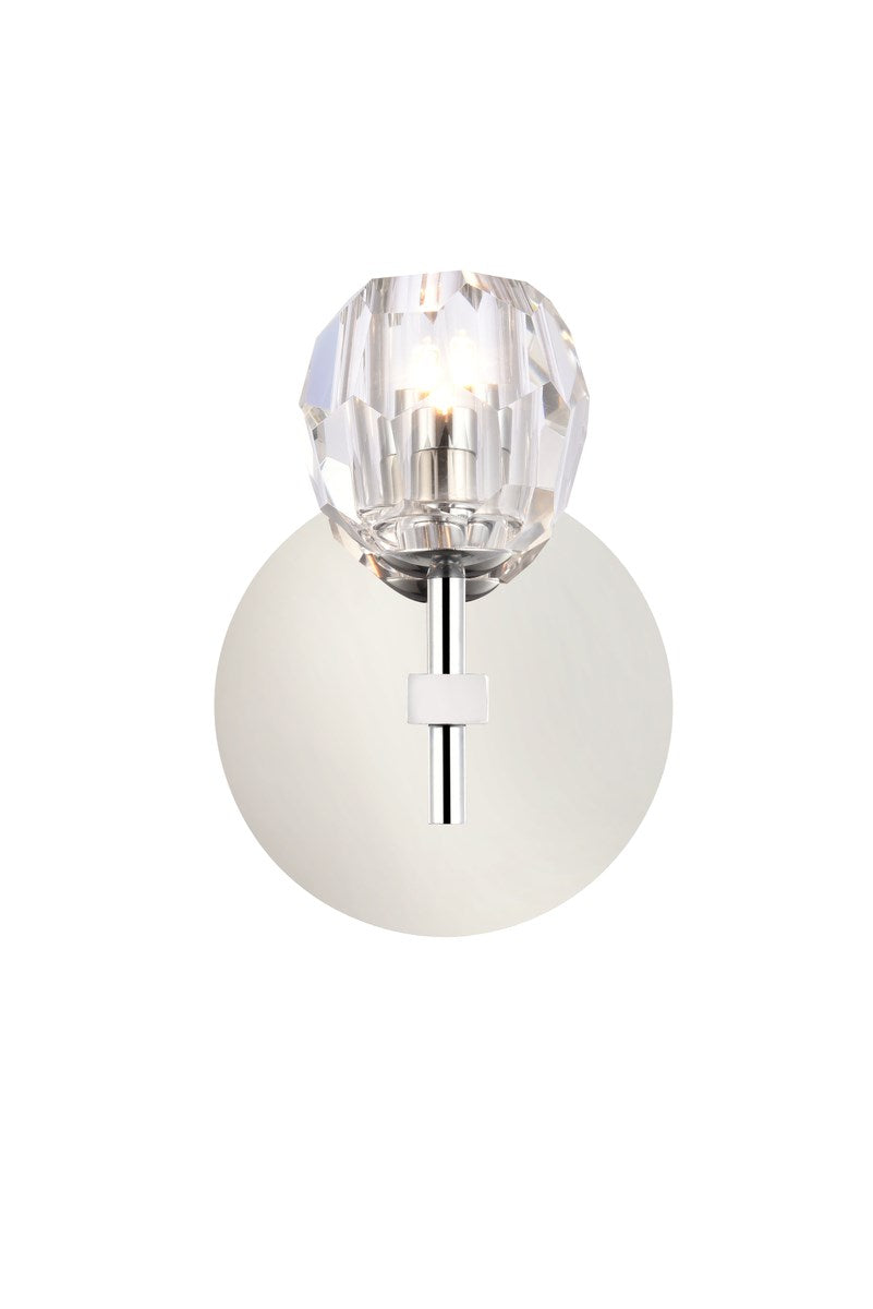 1 Light Chrome Wall Sconce by Elegant Lighting