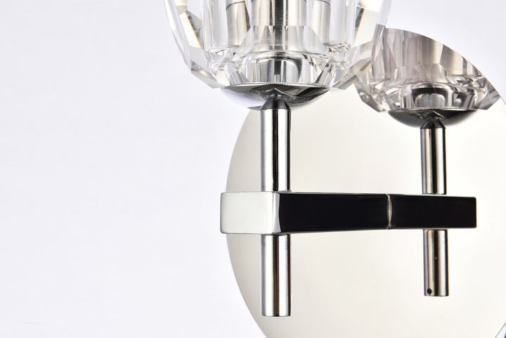 1 Light Chrome Wall Sconce