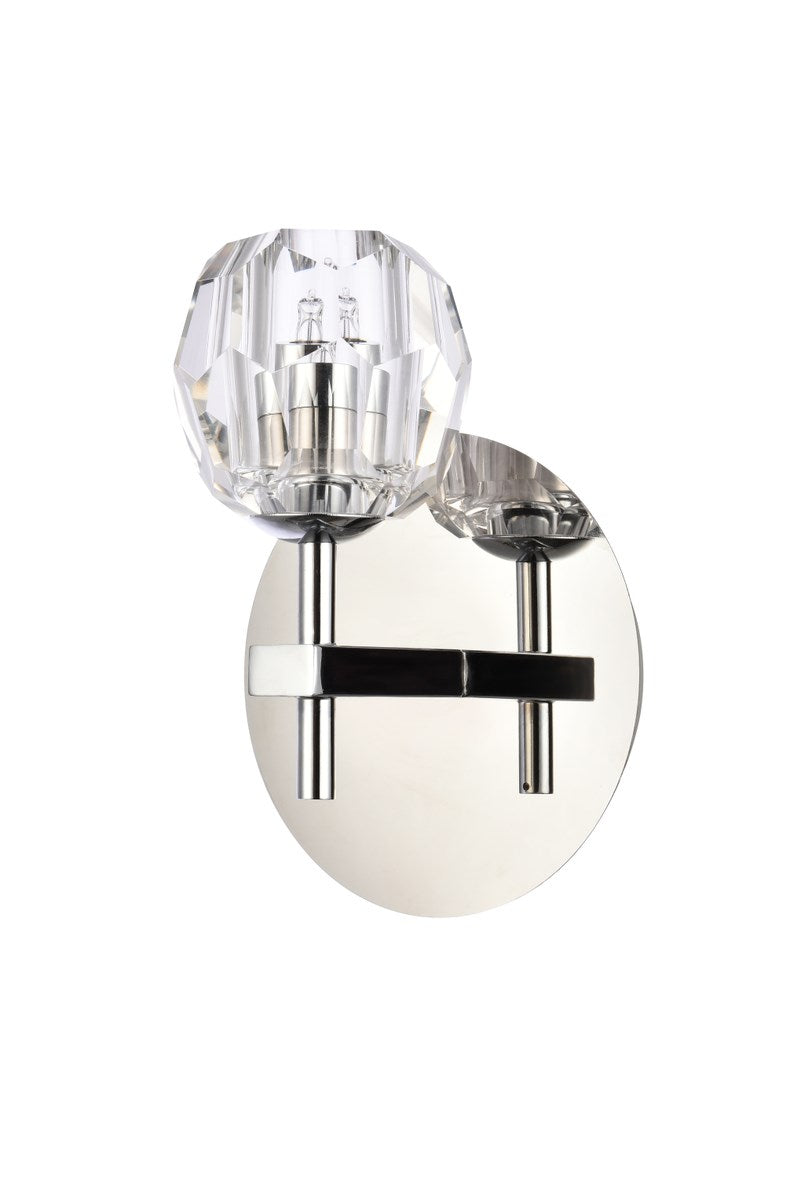 1 Light Chrome Wall Sconce