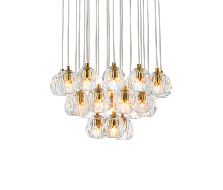 24 Lights Gold Pendant