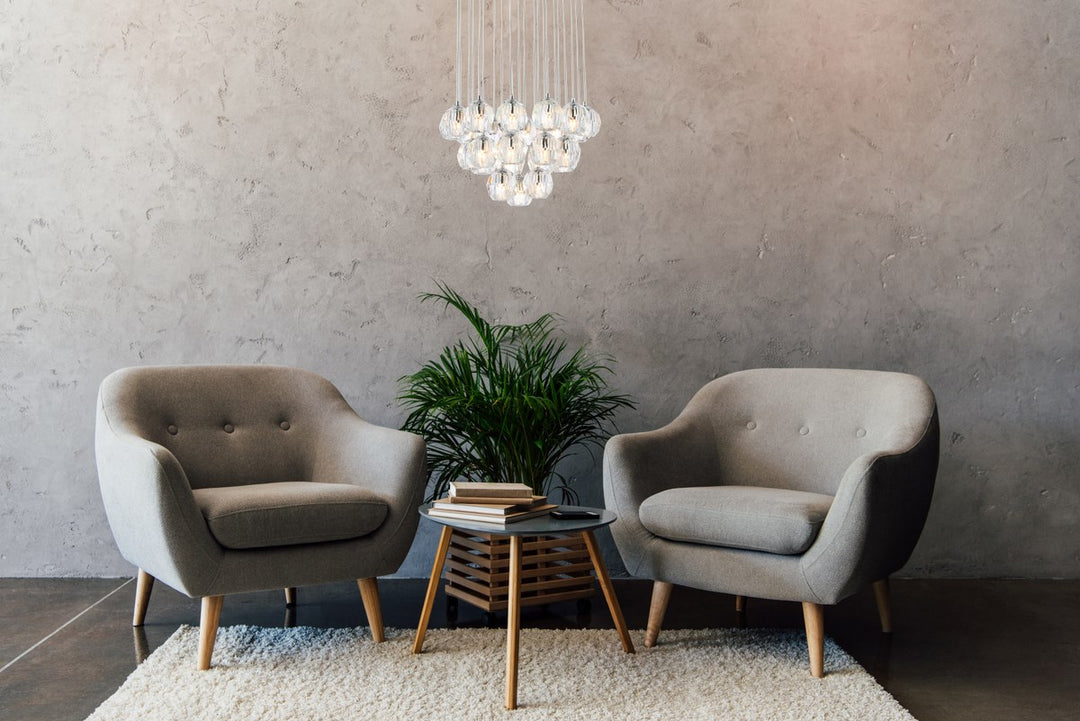 24 Lights Chrome Pendant