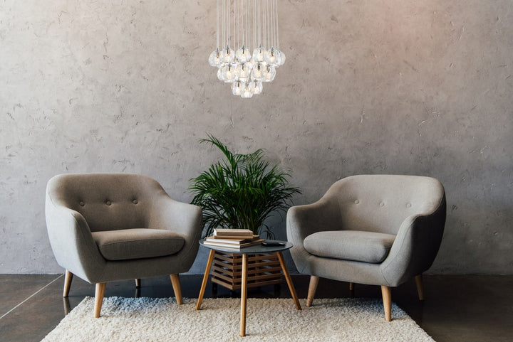 24 Lights Chrome Pendant