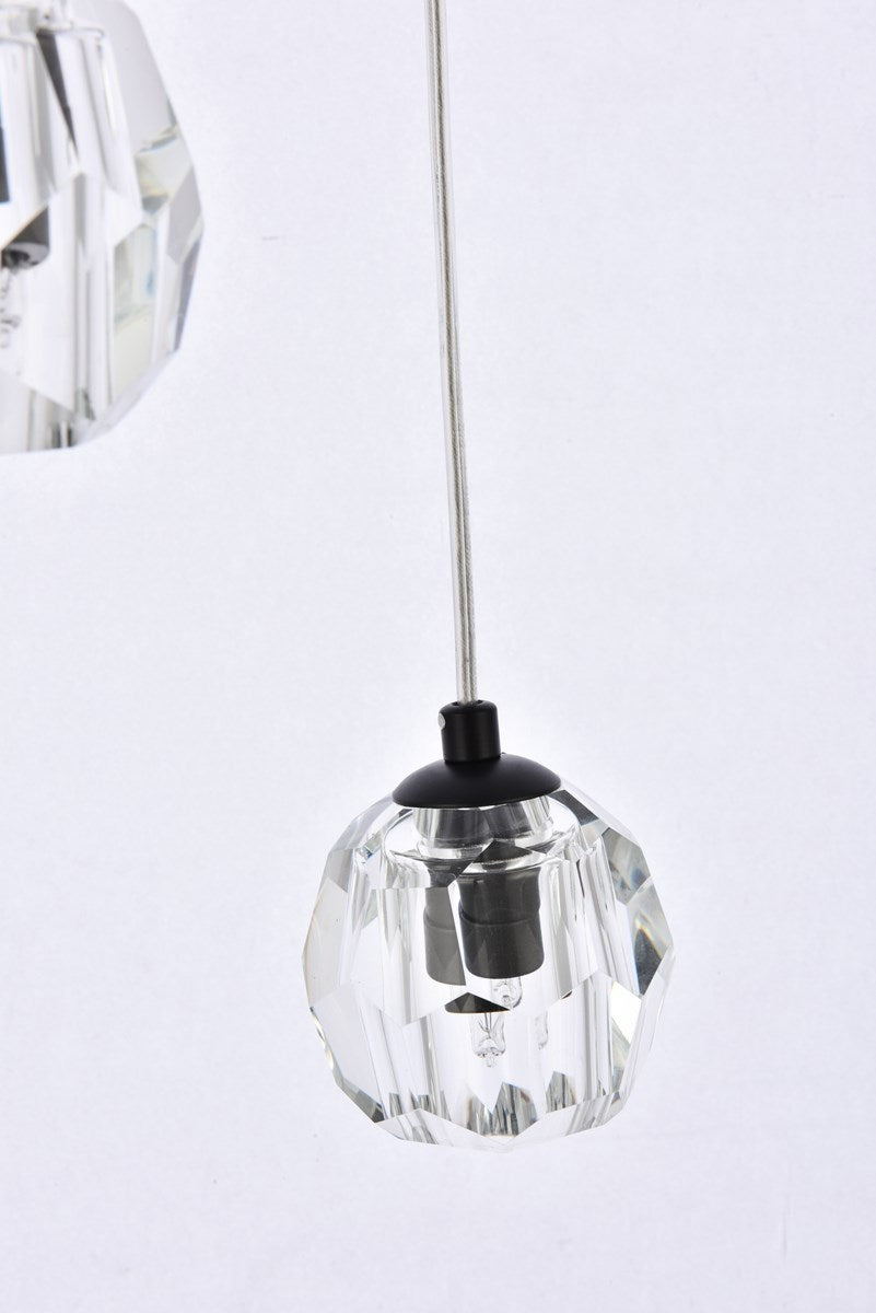 24 Lights Black Pendant