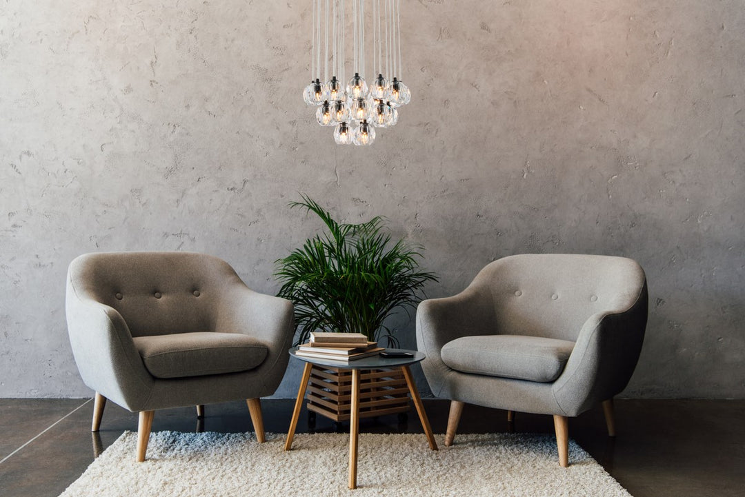 24 Lights Black Pendant