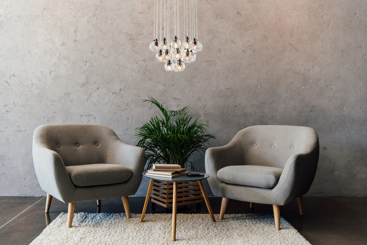 24 Lights Black Pendant