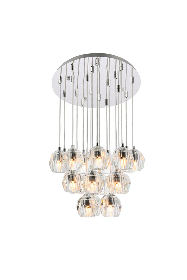 18 Lights Chrome Pendant