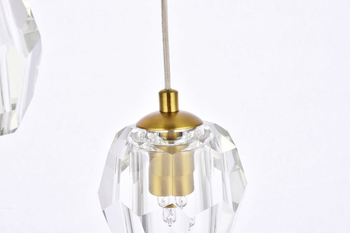 5 Lights Gold Pendant