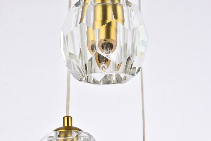 5 Lights Gold Pendant