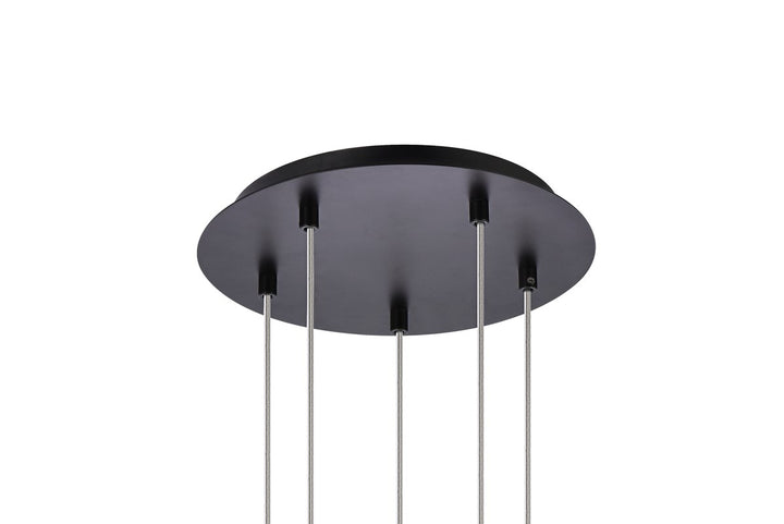 5 Lights Black Pendant