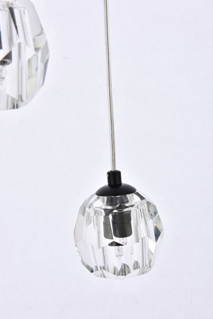 5 Lights Black Pendant