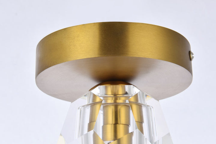 1 Light Gold Flush Mount