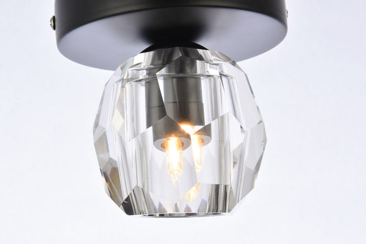 1 Light Black Flush Mount