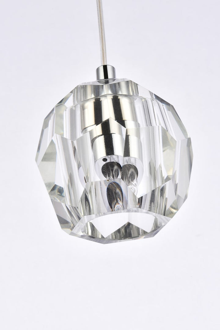1 Light Chrome Pendant