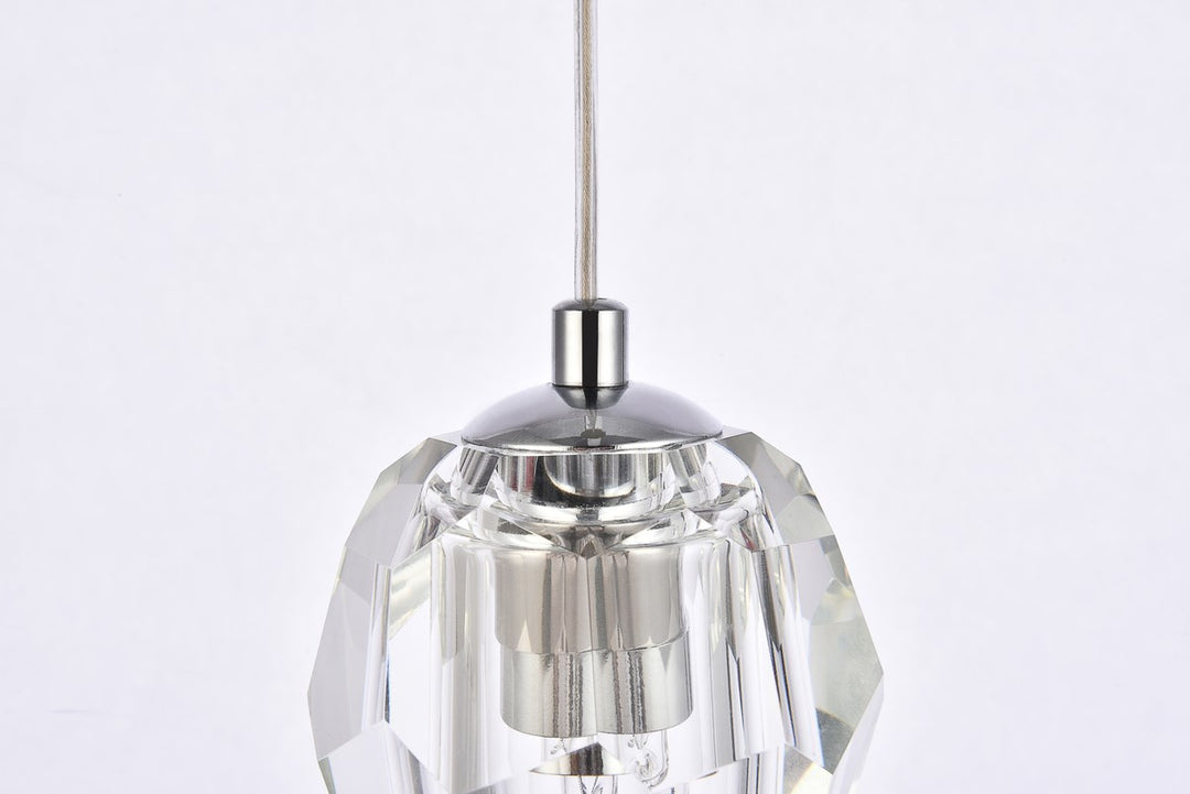 1 Light Chrome Pendant