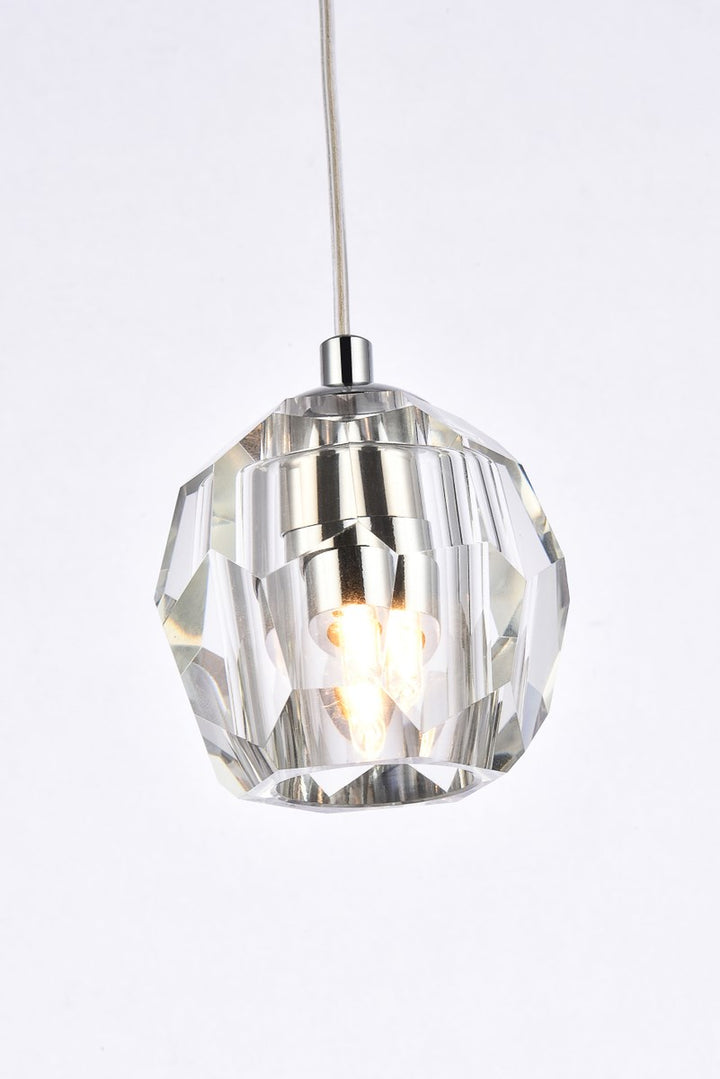 1 Light Chrome Pendant