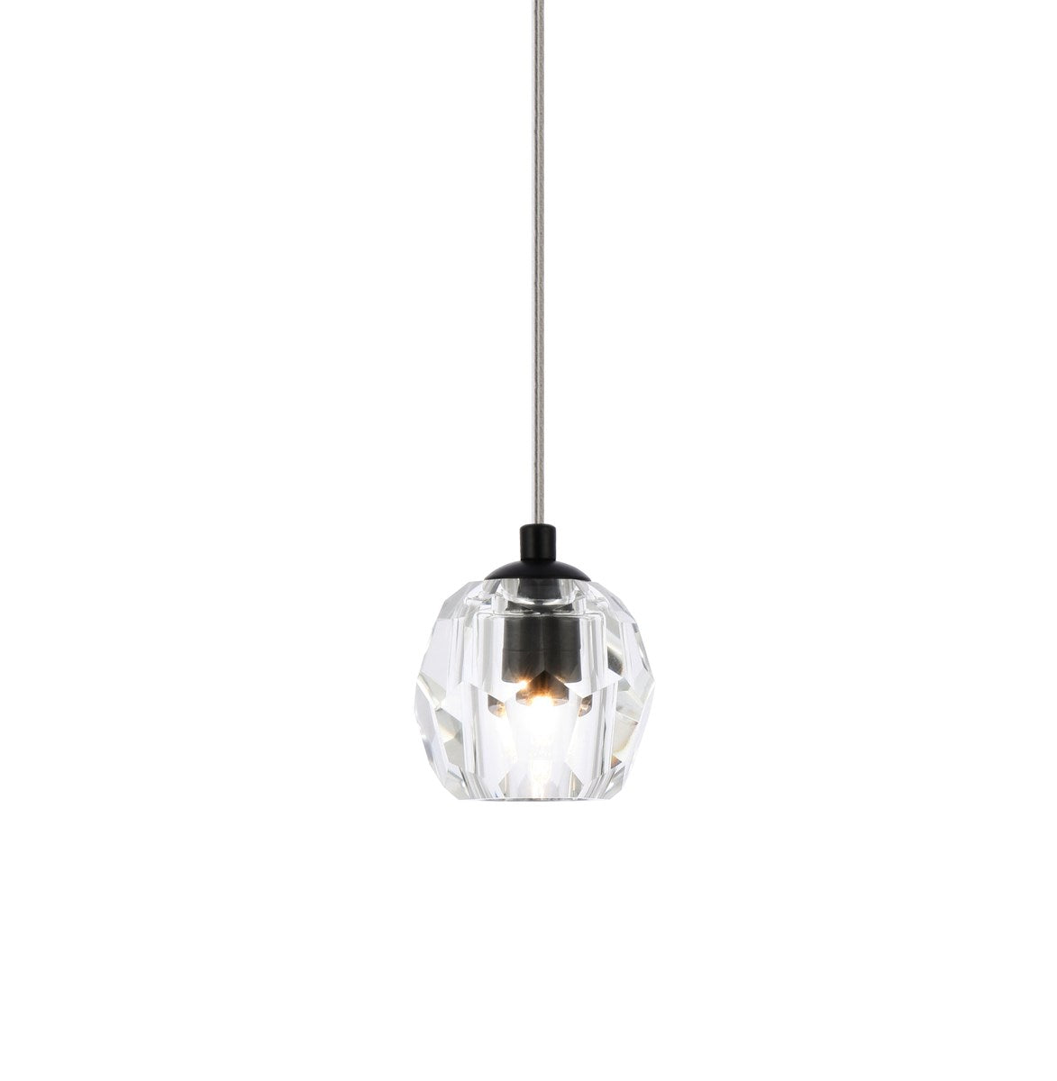 1 Light Black Pendant