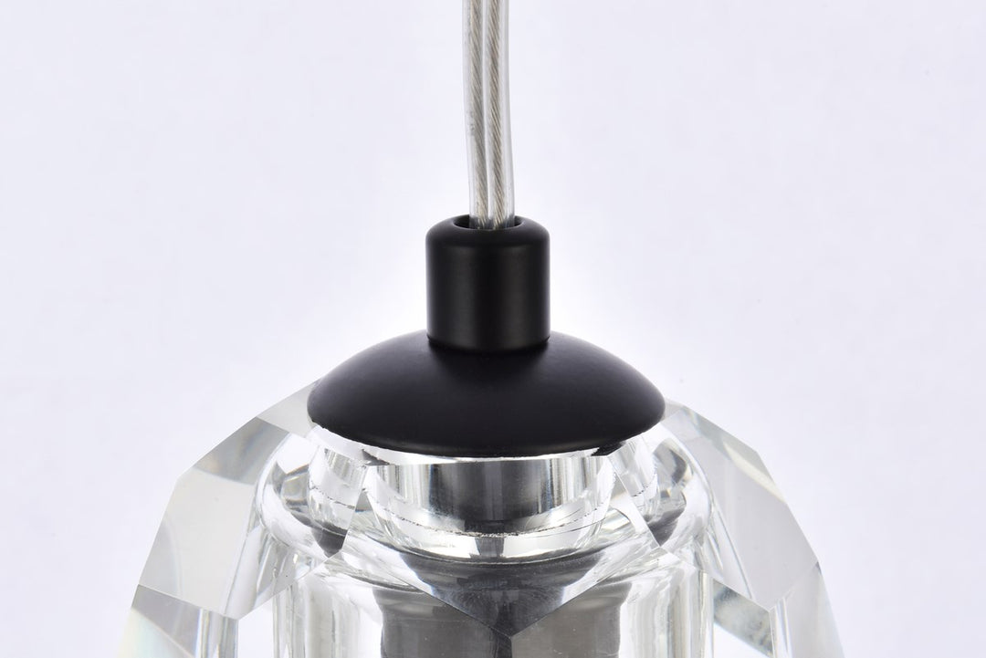 1 Light Black Pendant