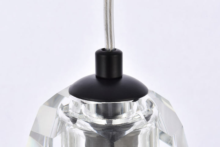 1 Light Black Pendant