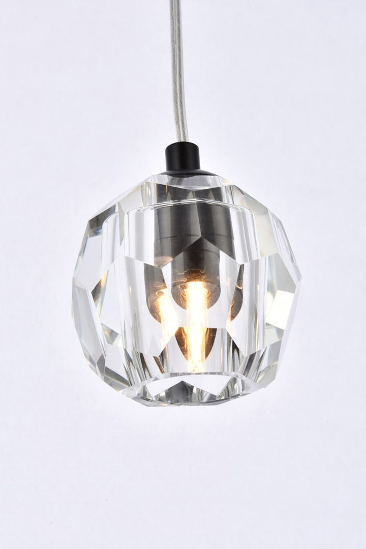1 Light Black Pendant
