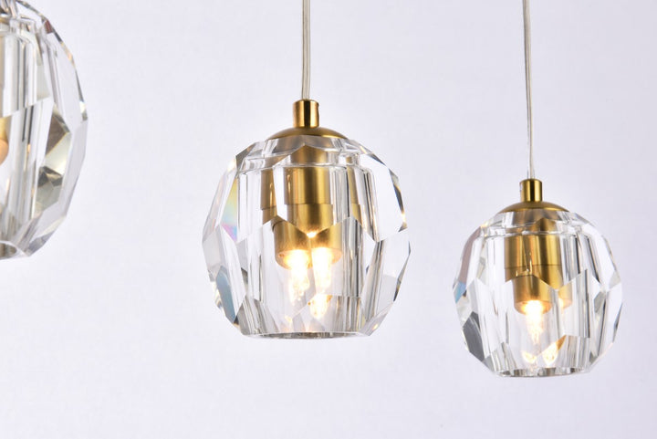 5 Lights Gold Pendant