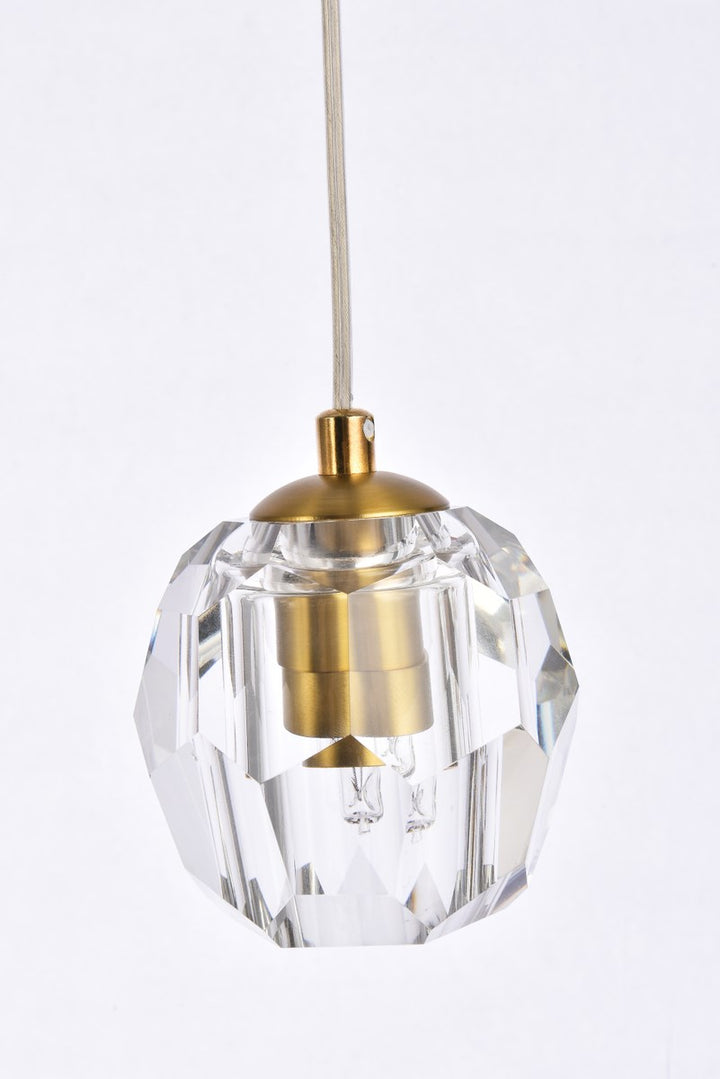5 Lights Gold Pendant