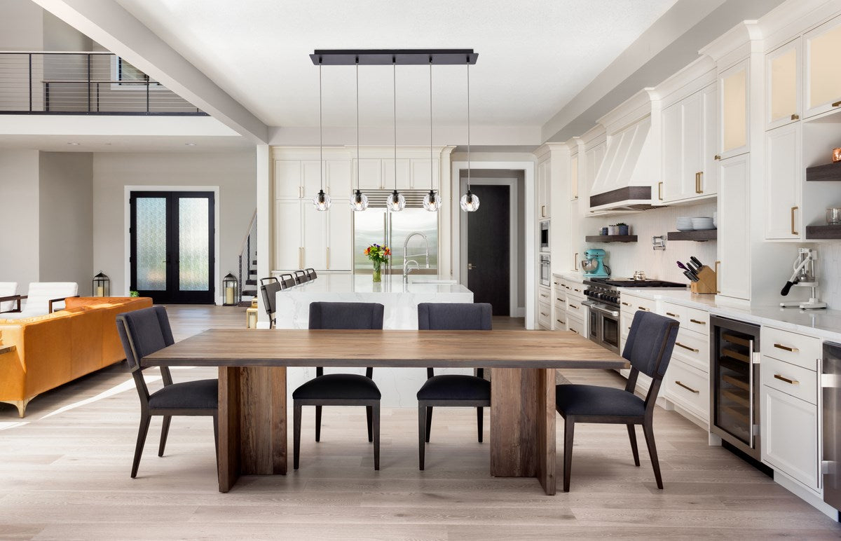 5 Lights Black Pendant