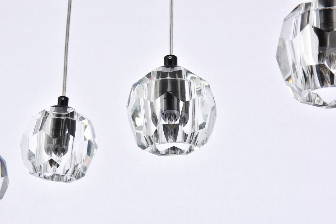 5 Lights Black Pendant