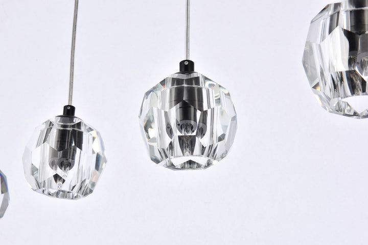 5 Lights Black Pendant