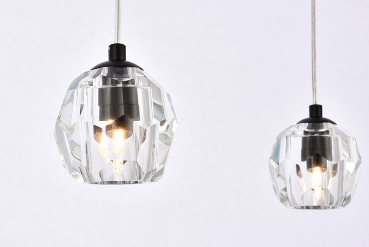 5 Lights Black Pendant