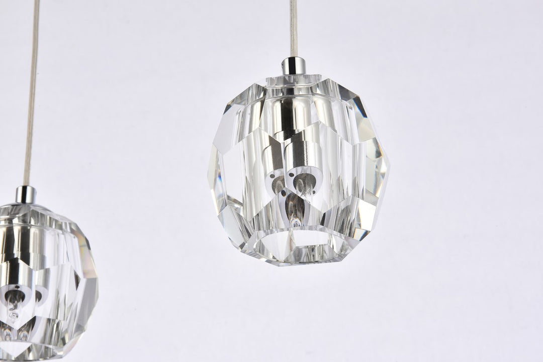 3 Lights Chrome Pendant