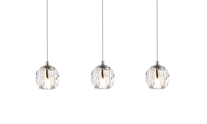 3 Lights Chrome Pendant