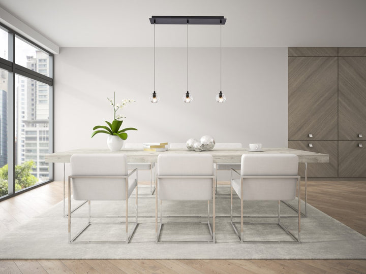 3 Lights Black Pendant
