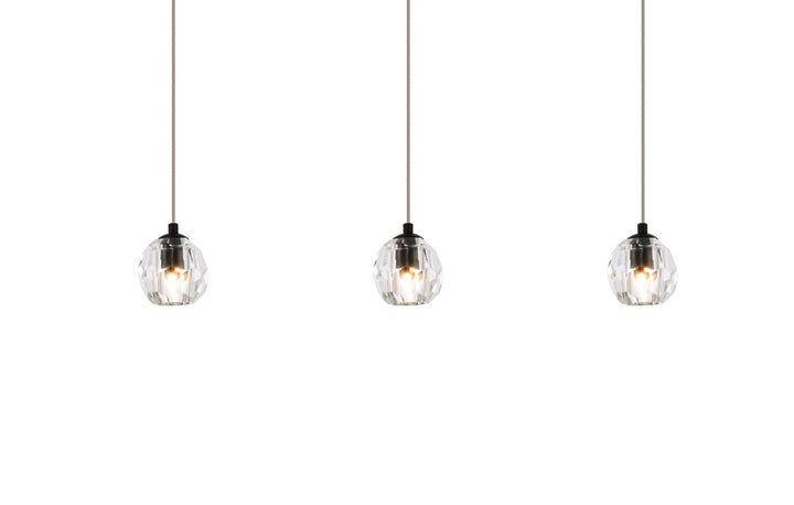 3 Lights Black Pendant