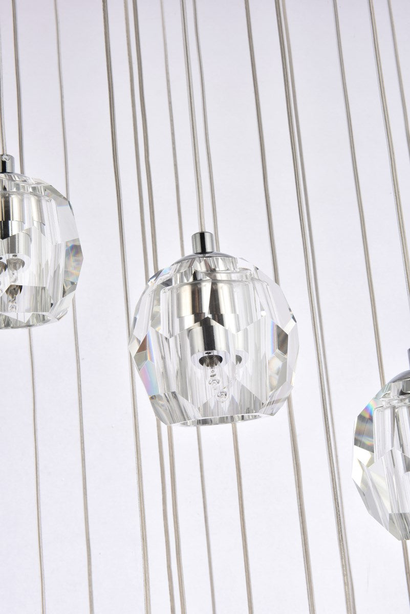 18 Lights Chrome Pendant