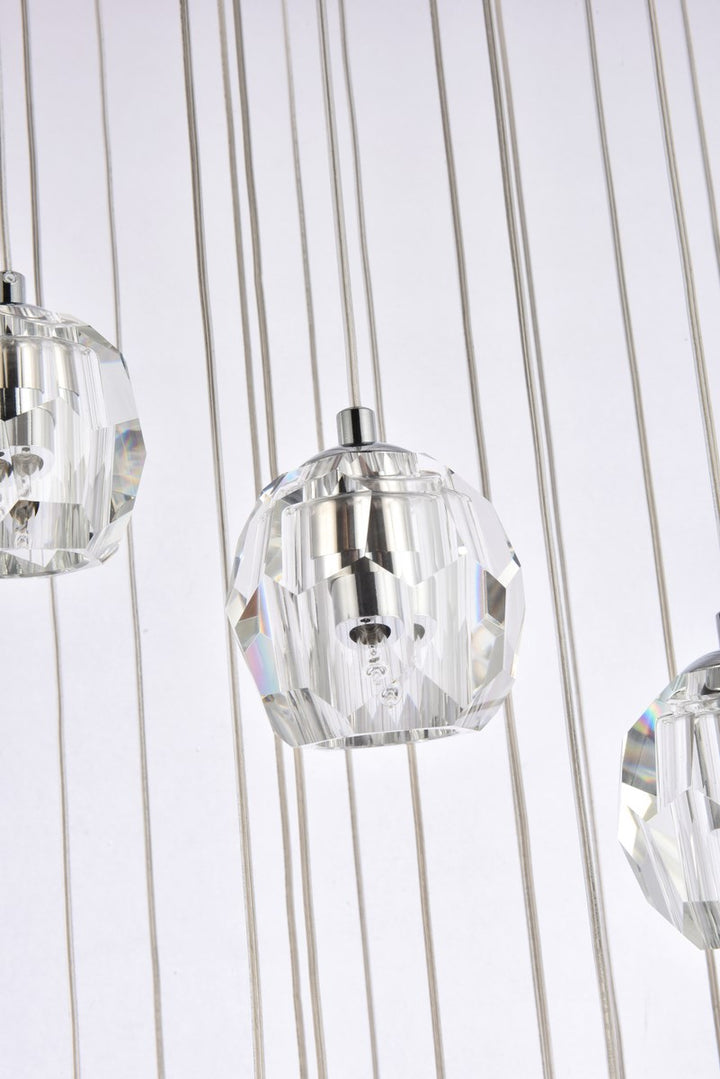18 Lights Chrome Pendant