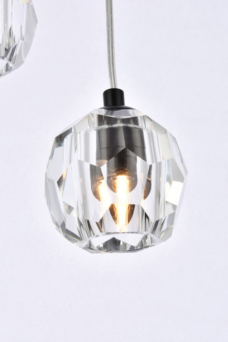 18 Lights Black Pendant