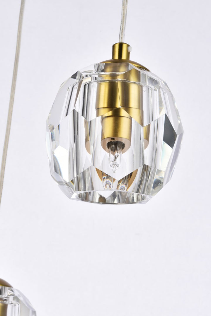 3 Lights Gold Pendant