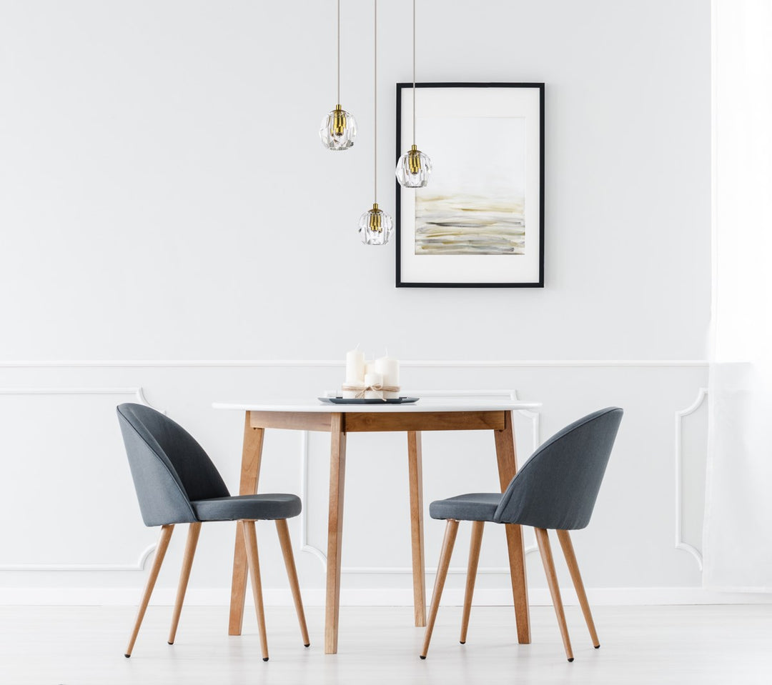 3 Lights Gold Pendant