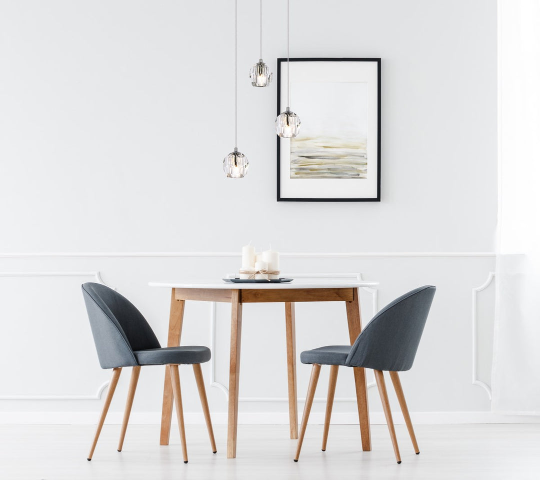 3 Lights Chrome Pendant