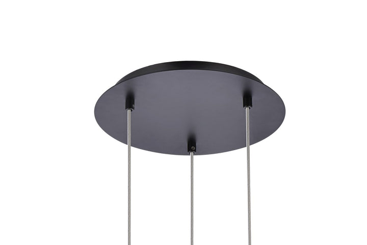 3 Lights Black Pendant